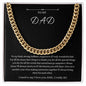 TO MY DAD| CUBAN LINK CHAIN NECKLACE
