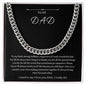 TO MY DAD| CUBAN LINK CHAIN NECKLACE