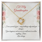 My Granddaughter, My Heart - Love Knot Necklace