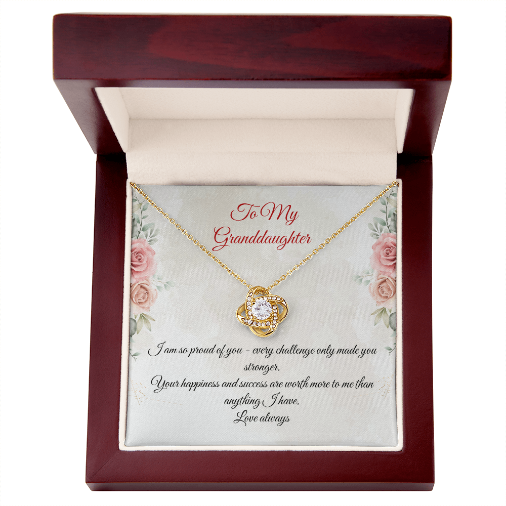 My Granddaughter, My Heart - Love Knot Necklace